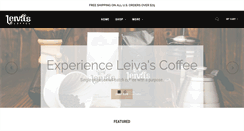 Desktop Screenshot of leivascoffee.com